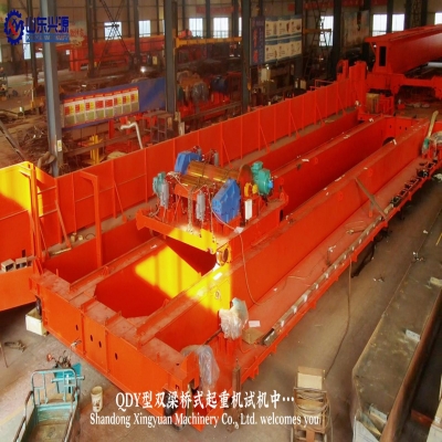 QDY雙梁橋式起重機(jī)試機(jī)！
